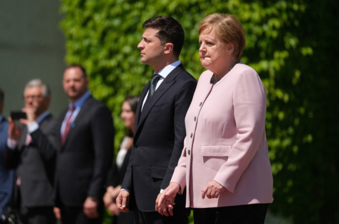 New Ukrainian President Zelensky Visits Berlin