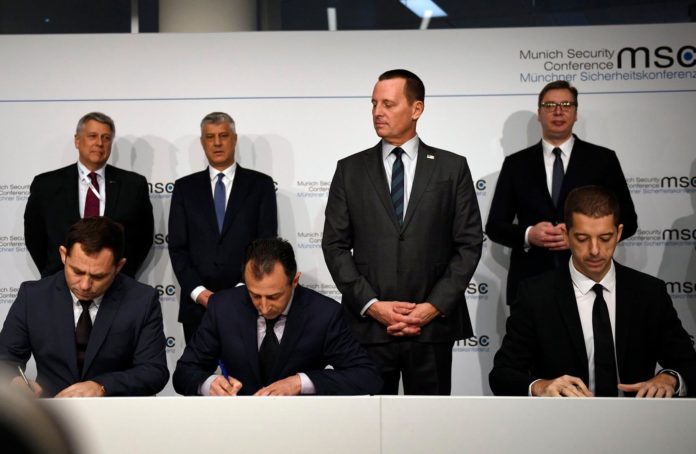 marreveshja per hekurudhat, thaci vucic grenell