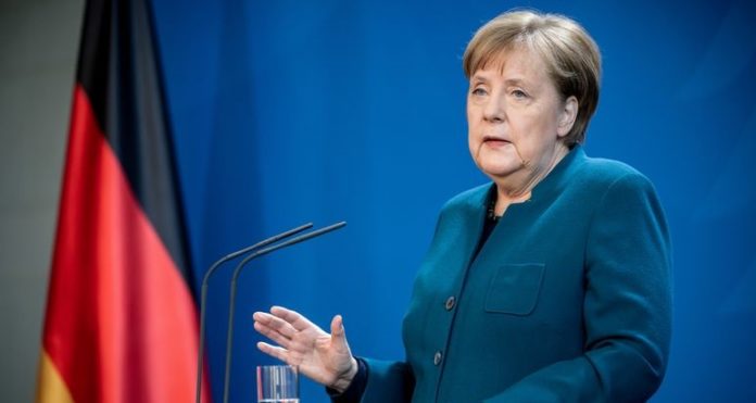 FILE PHOTO: German Chancellor Angela Merkel statement on the spread of the new coronavirus disease (COVID-19) in Berlin