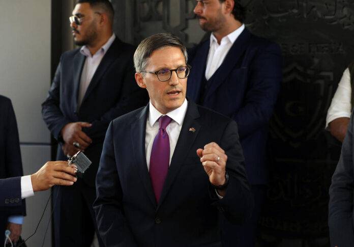 US Department of State Counselor Derek Chollet in Libya