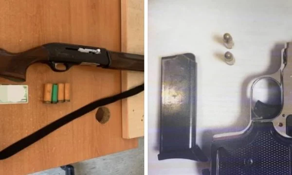 Police seize two weapons, arrest three people