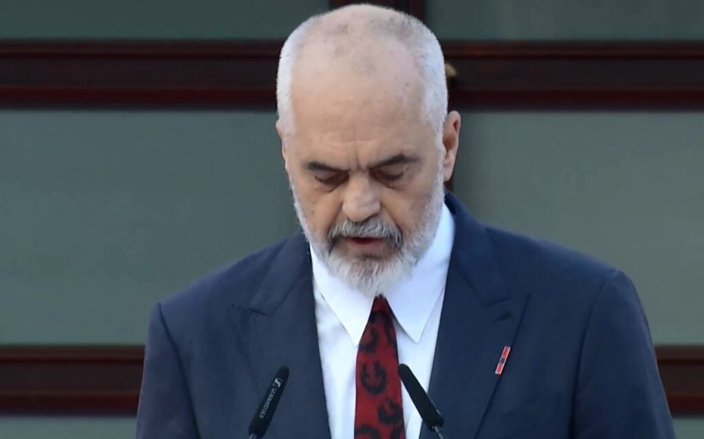 Edi Rama Shouting Rama remembers the moment when Clinton authorized the bombing of Serbia