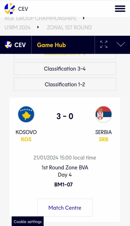 Serbia nuk doli në fushë, Kosova U18 fiton 3:0 në volejboll
