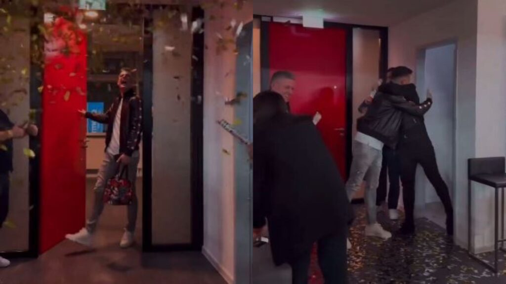 Granit Xhaka pritet në mënyrë të veçantë nga familjarët e tij pas fitores ndaj Bayern Munich