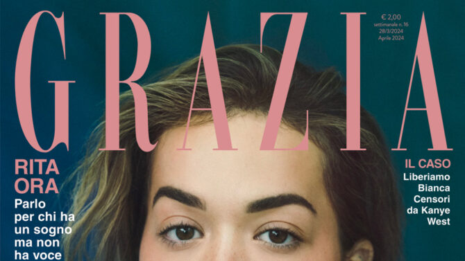 Rita Ora në ballinën e revistës Grazia