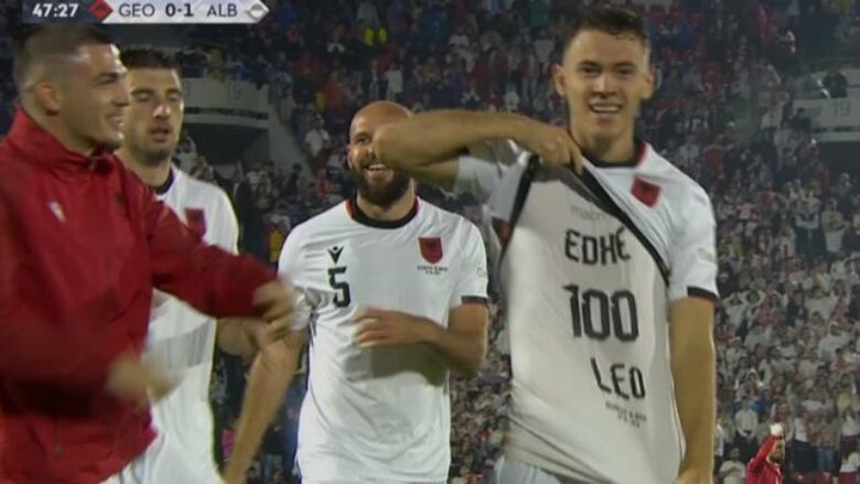 Shqipëria në epërsi, Kristjan Asllani shënon një gol të bukur