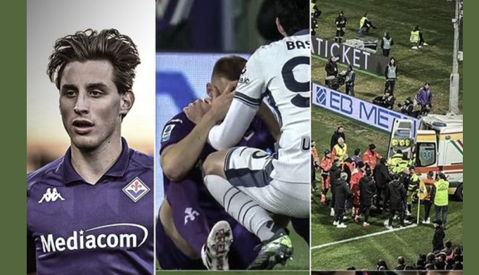 Futbollisti i Fiorentinës që ra pa ndjenja në fushë jashtë rrezikut për jetën, shtyhet ndeshja me Interin