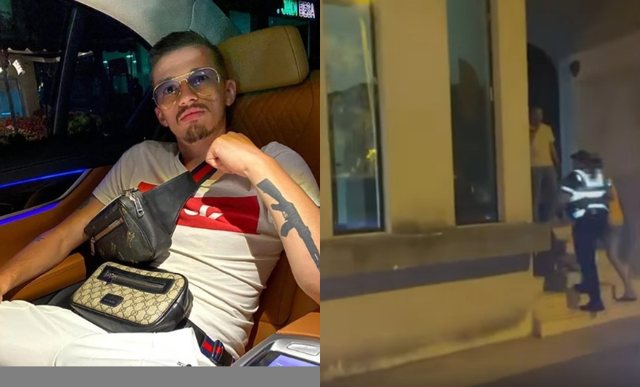 Me duar të lidhura, shoqërohet në polici Kozak Braçi Me duar të lidhura, shoqërohet në polici Kozak Braçi