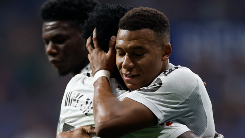 Mbappe dy herë, Vinicius i bashkohet festës – Real Madridi fiton pastër ndaj Real Oviedos