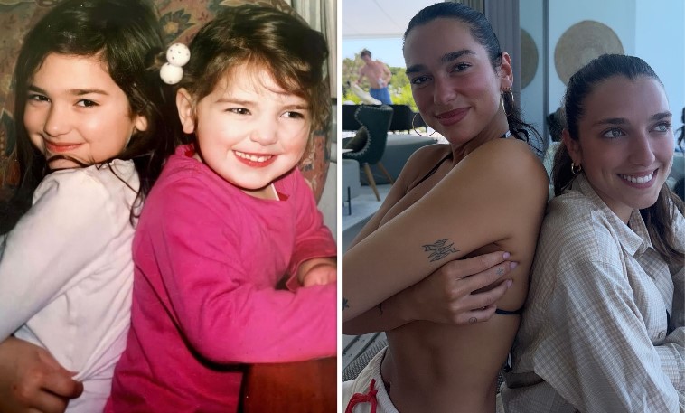 Dua Lipa rikrijon fotografinë simpatike me motrën e saj
