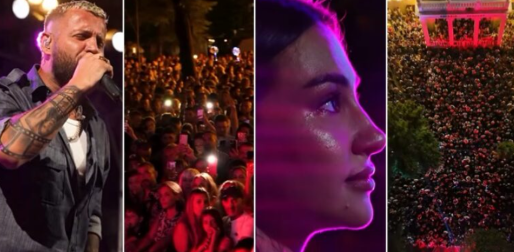 Kiara Tito nuk mban lotët në koncertin e Luiz Ejllit në Shkodër
