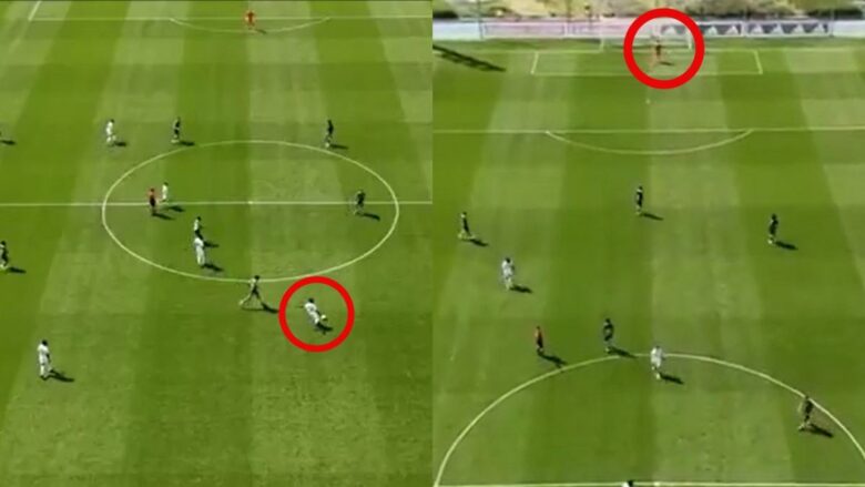 Mbrojtësi i Real Madridit shënon gol nga më larg se mesi i fushës kundër Leganes Mbrojtësi i Real Madridit shënon gol nga më larg se mesi i fushës kundër Leganes