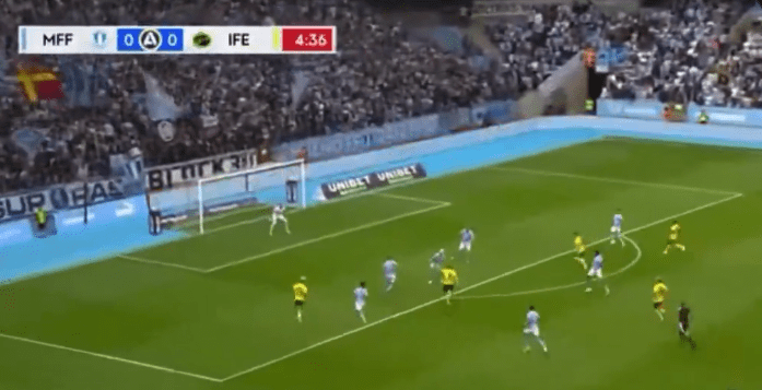Si në kohët e vjetra  Arbër Zeneli shënon supergol në Suedi